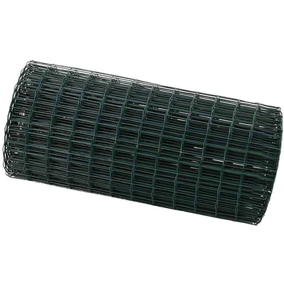 Vidaxl euro hek groen 0,6 x 25 m pvc-gecoat ijzer