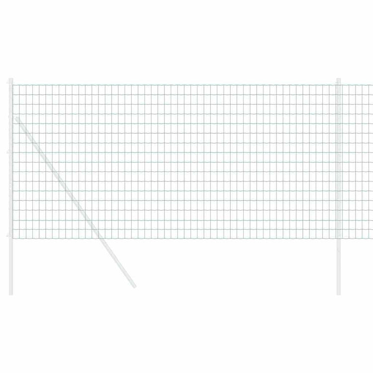 Vidaxl euro hek 1,2 x 25 m pvc-gecoat ijzer groen