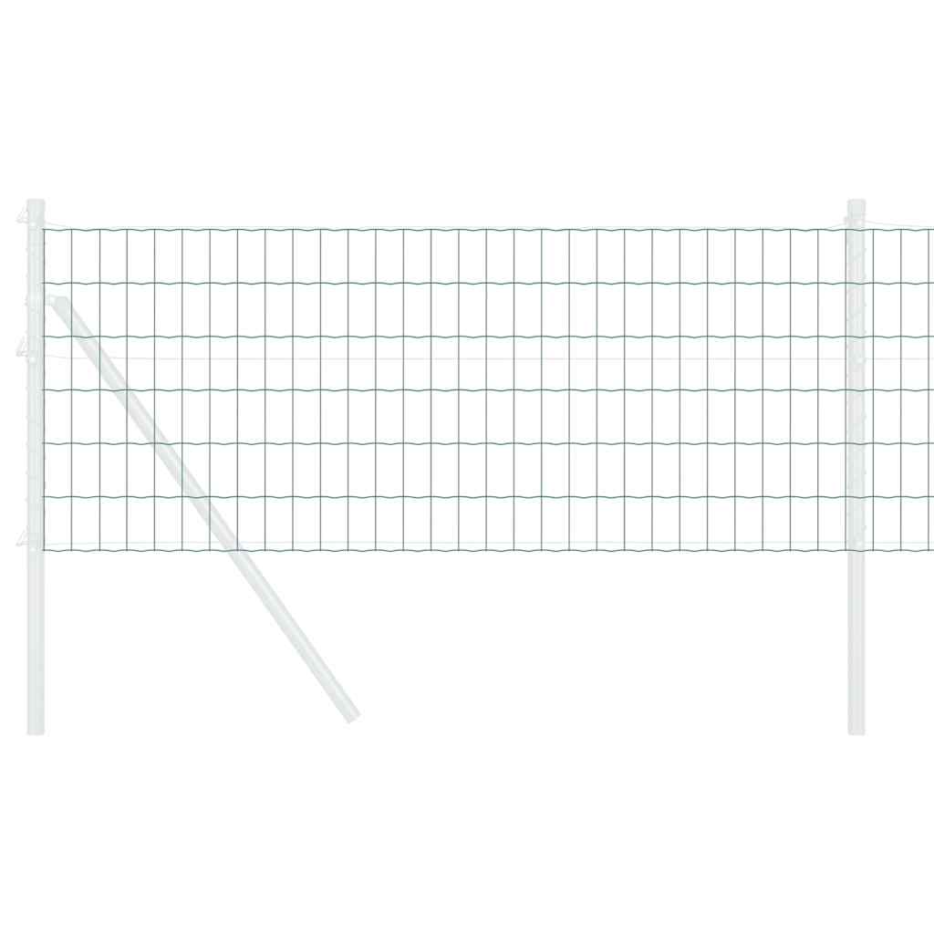 Vidaxl euro hek groen 0,4 x 25 m pvc-gecoat ijzer