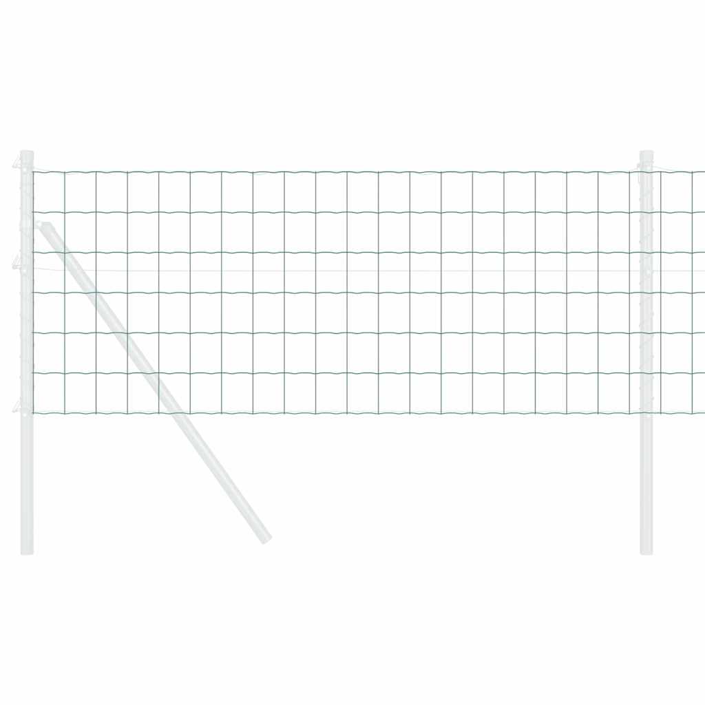 Vidaxl euro hek groen 0.4 x 25 m pvc-gecoat ijzer
