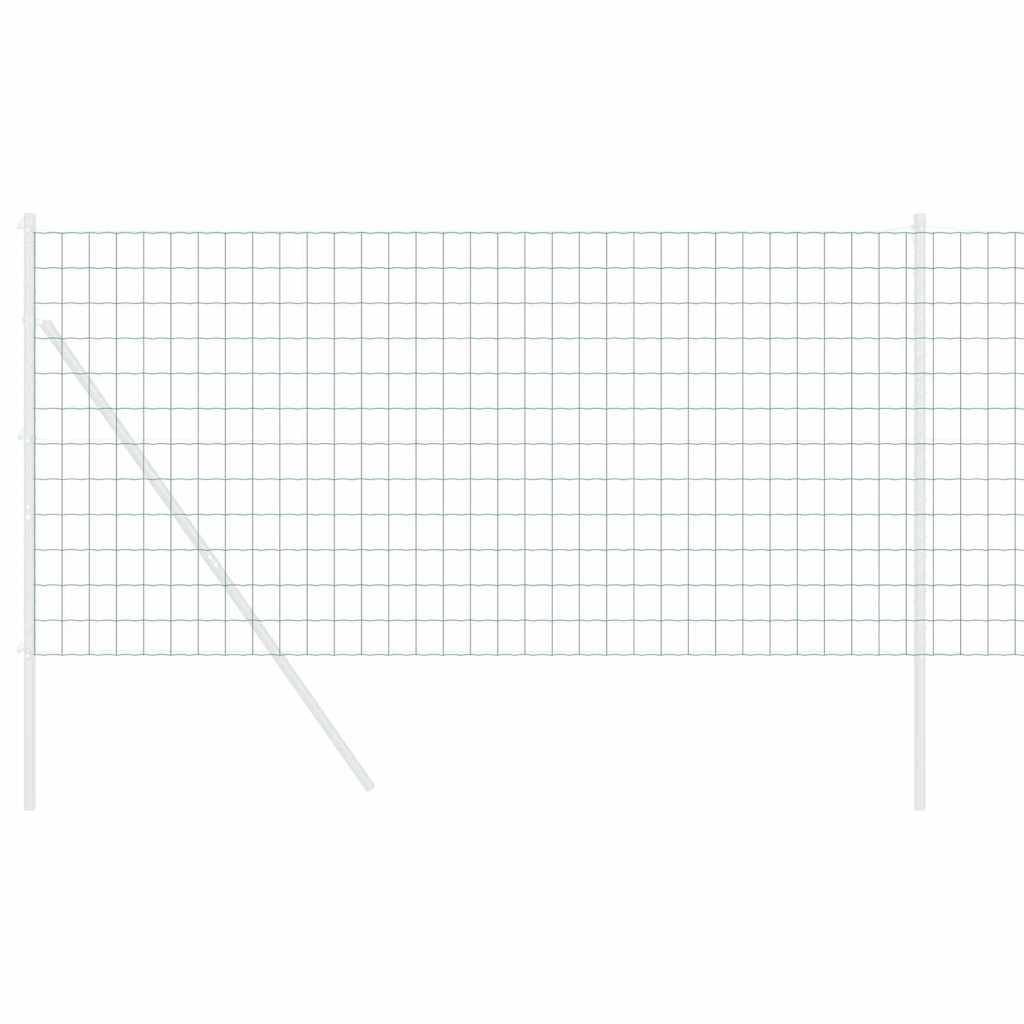 Vidaxl euro hek groen 1 x 25 m pvc-gecoat ijzer