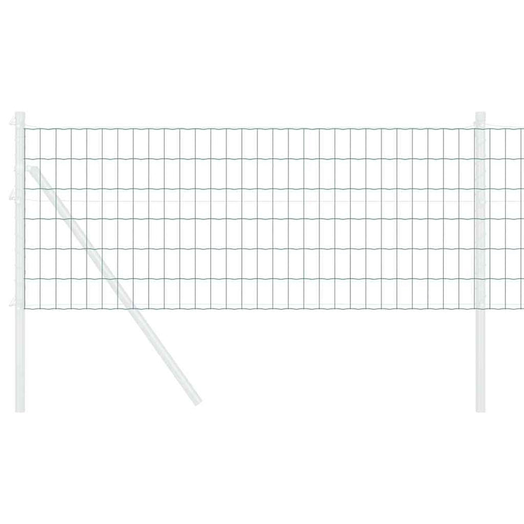 Vidaxl euro hek 0,6 x 50 m pvc-gecoat ijzer groen