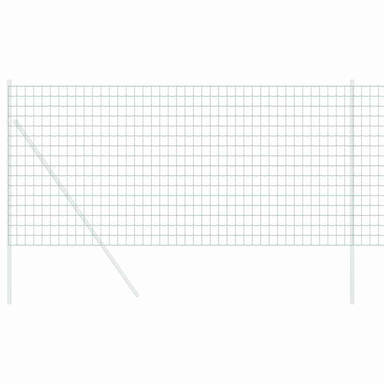 Vidaxl euro hek 0,4 x 10 m pvc-gecoat ijzer groen