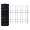 Vidaxl euro hek grijs 0.6 x 10 m pvc-gecoat ijzer
