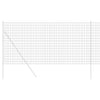Vidaxl euro hek grijs 1,4 x 10 m pvc-gecoat ijzer