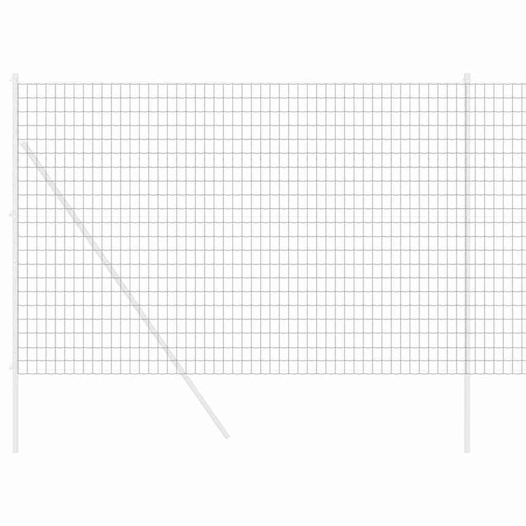 Vidaxl euro hek 1,5 x 10 m pvc-gecoat ijzer grijs