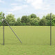 Vidaxl euro hek 1,6 x 10 m pvc-gecoat ijzer grijs