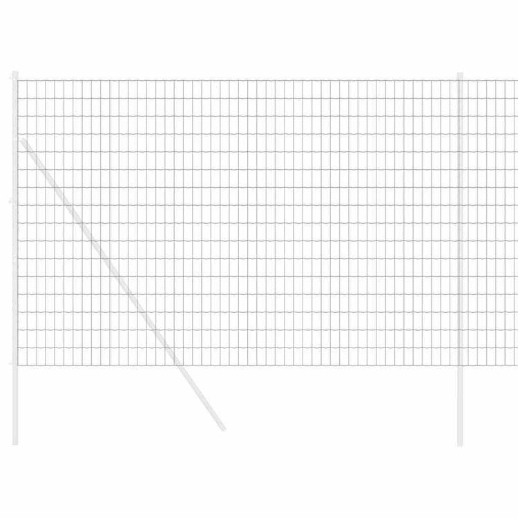 Vidaxl euro hek 1,5 x 10 m pvc-gecoat ijzer grijs