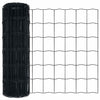 Vidaxl euro hek grijs 0,4 x 10 m pvc-gecoat ijzer