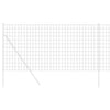 Vidaxl euro hek grijs 1 x 10 m pvc-gecoat ijzer