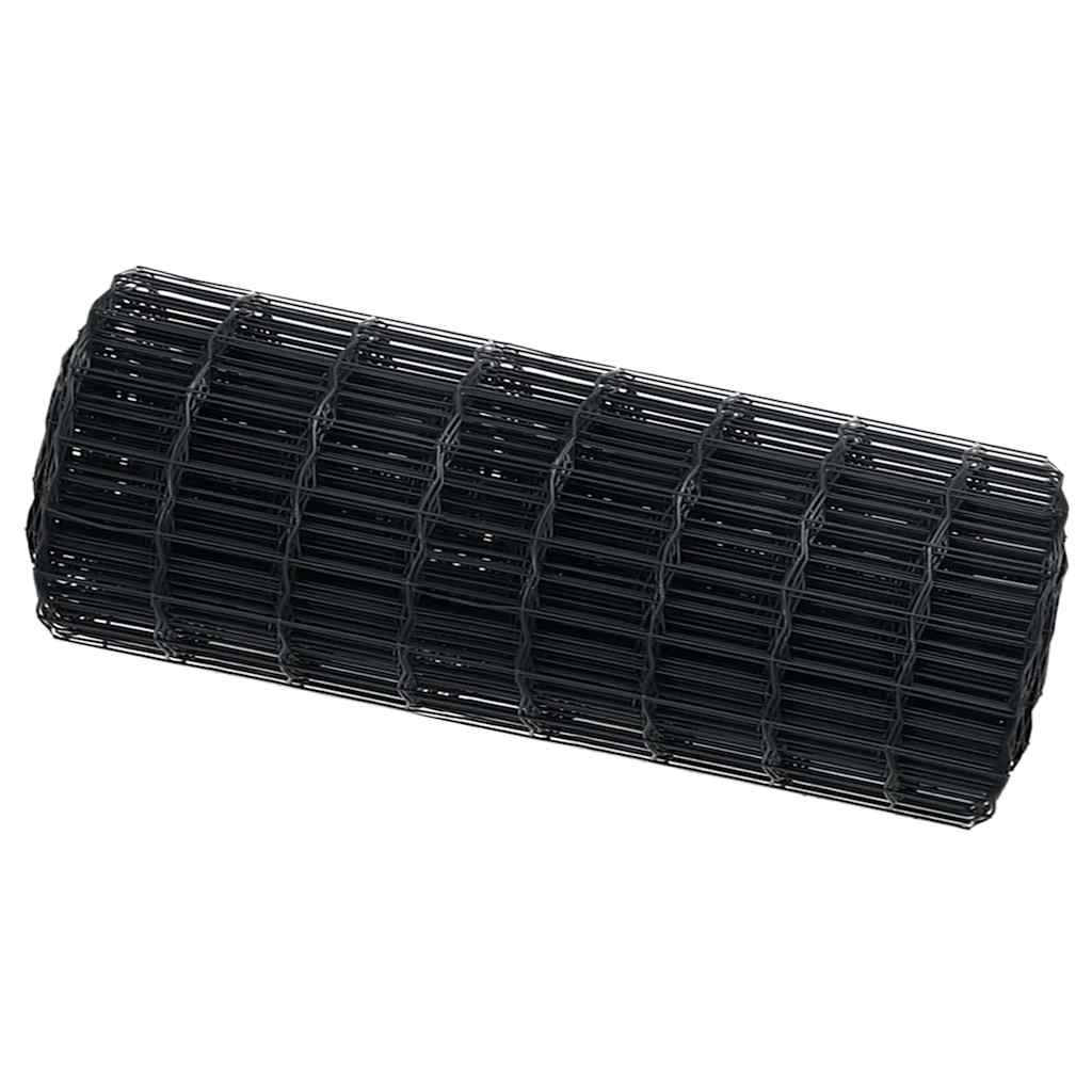 Vidaxl euro hek grijs 0.4 x 25 m pvc-gecoat ijzer