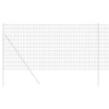 Vidaxl euro hek grijs 1 x 25 m pvc-gecoat ijzer