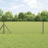 Vidaxl euro hek grijs 0,6 x 50 m pvc-gecoat ijzer