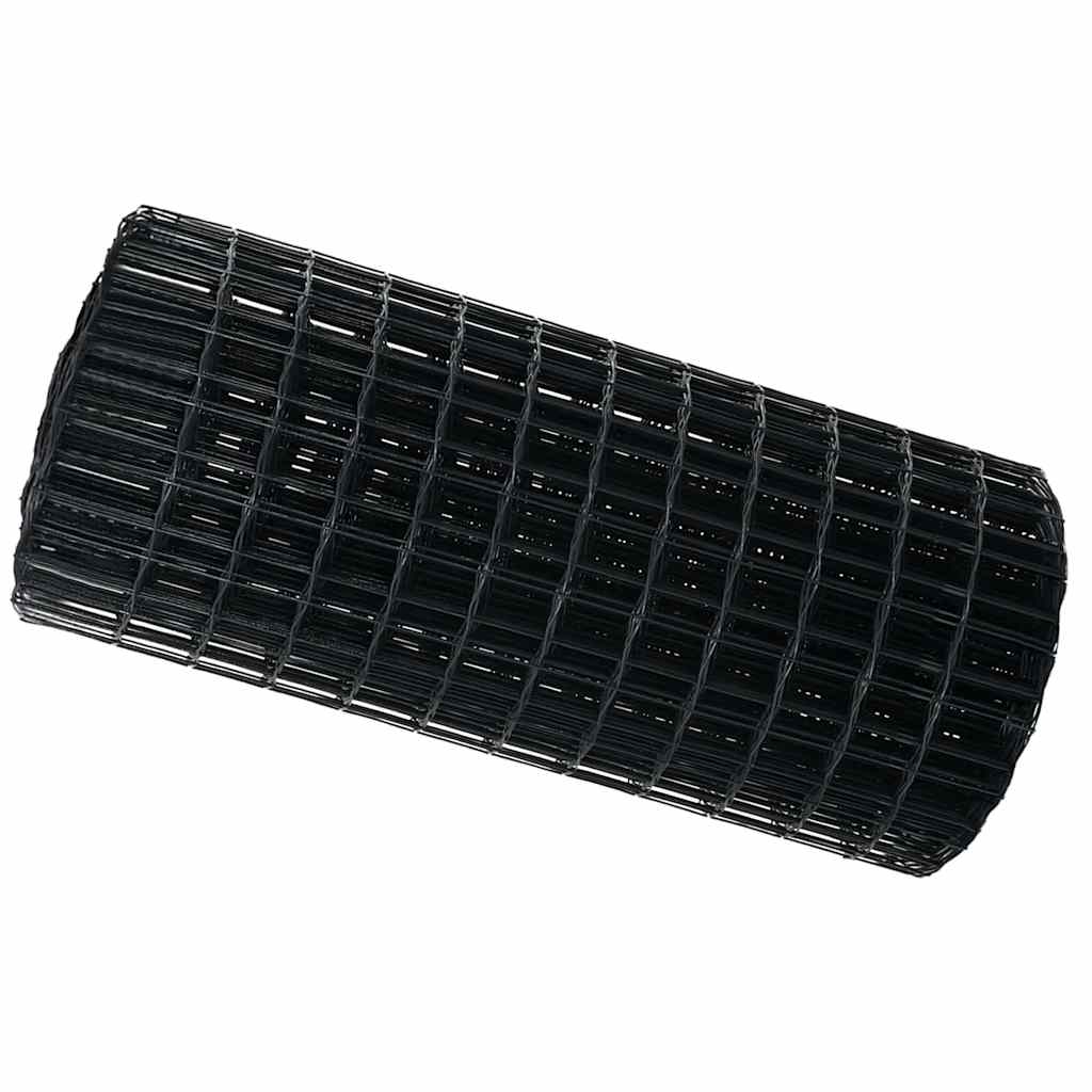Vidaxl euro hek grijs 0,6 x 50 m pvc-gecoat ijzer