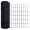 Vidaxl euro hek grijs 0,4 x 50 m pvc-gecoat ijzer