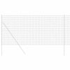 Vidaxl euro hek grijs 1,4 x 10 m pvc-gecoat ijzer