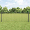 Vidaxl afrasteringspaal 22 pcs grijs 120 cm staal