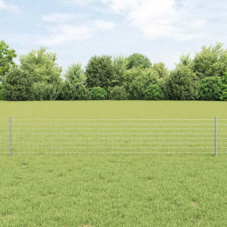 Vidaxl afrasteringspaal 22 pcs zilver 80 cm staal
