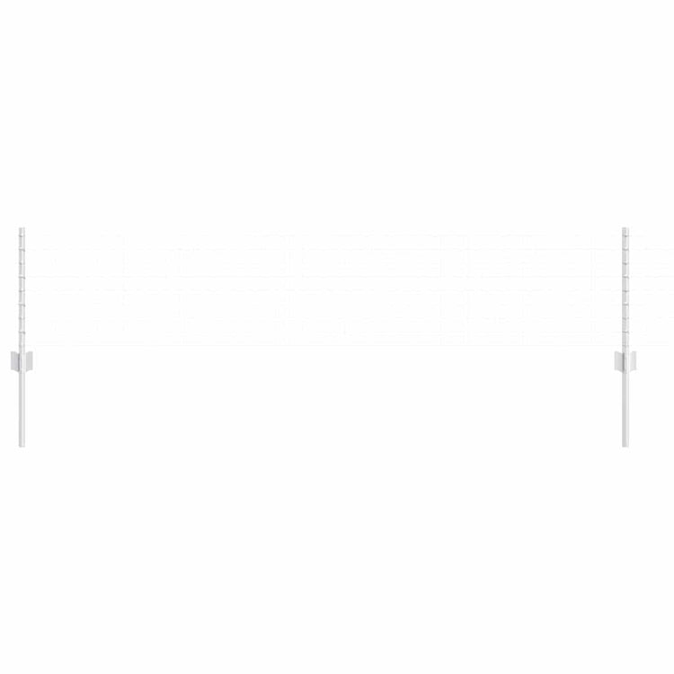Vidaxl afrasteringspaal 22 pcs zilver 80 cm staal