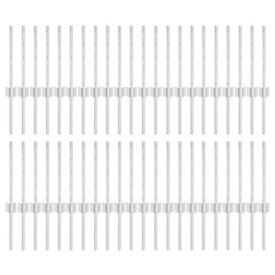 Vidaxl afrasteringspaal 44 pcs zilver 80 cm staal