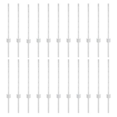 Vidaxl afrasteringspaal 22 pcs zilver 100 cm staal