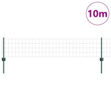 Vidaxl euro-hek met palen 10 x 0,4 m pvc-coated staal groen mesh - afbeelding 3