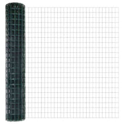Vidaxl hek met paal groen 1,5 x 10 m staal en pvc - afbeelding 2