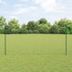 Vidaxl euro-hek met palen 10 x 1,6 m pvc-coated staal groen mesh