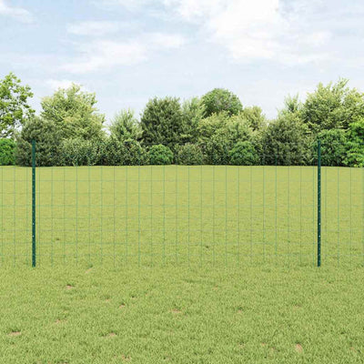 Vidaxl hek met paal groen 1 x 10 m staal