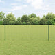 Vidaxl euro-hek met palen 25 x 1 m pvc-coated staal groen mesh