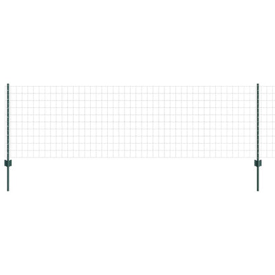 Vidaxl hek met paal groen 0,8 x 10 m staal