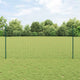 Vidaxl euro-hek met palen 25 x 1,2 m pvc-coated staal groen mesh