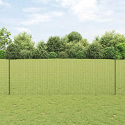 Vidaxl euro-hek met palen 10 x 1,4 m pvc-coated staal grijs mesh - afbeelding 1
