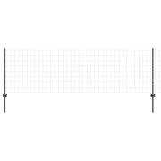 Vidaxl euro-hek met palen 10 x 0,8 m pvc-coated staal grijs mesh - afbeelding 2