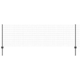 Vidaxl euro-hek met palen 25 x 0,8 m pvc-coated staal grijs mesh - afbeelding 2
