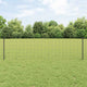 Vidaxl euro-hek met palen 25 x 0,6 m pvc-coated staal grijs mesh