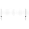 Vidaxl hek met paal grijs 0,6 x 25 m staal en pvc