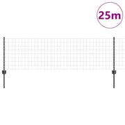 Vidaxl euro-hek met palen 25 x 0,6 m pvc-coated staal grijs mesh - afbeelding 3