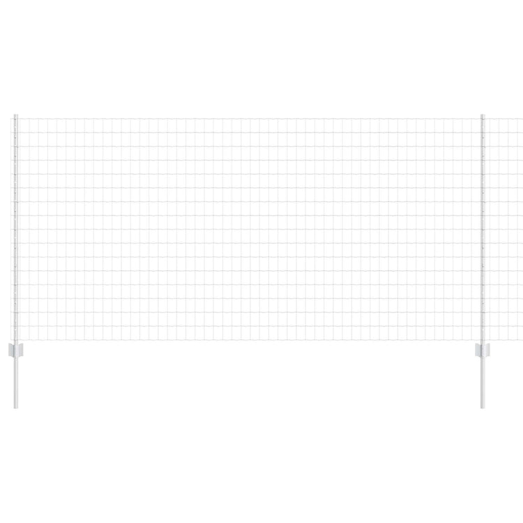Vidaxl euro-hek met palen 10 x 1,2 m gegalvaniseerd staal mesh