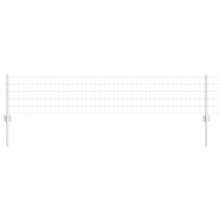 Vidaxl euro-hek met palen 25 x 0,4 m gegalvaniseerd staal mesh