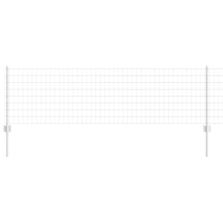 Vidaxl euro-hek met palen 25 x 0,6 m gegalvaniseerd staal mesh