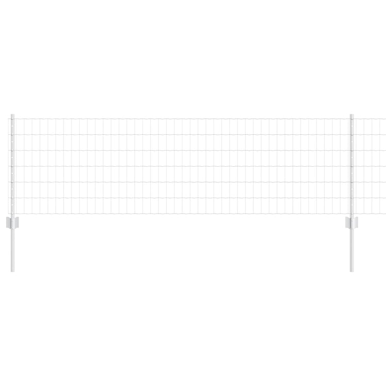 Vidaxl euro-hek met palen 25 x 0,6 m gegalvaniseerd staal mesh