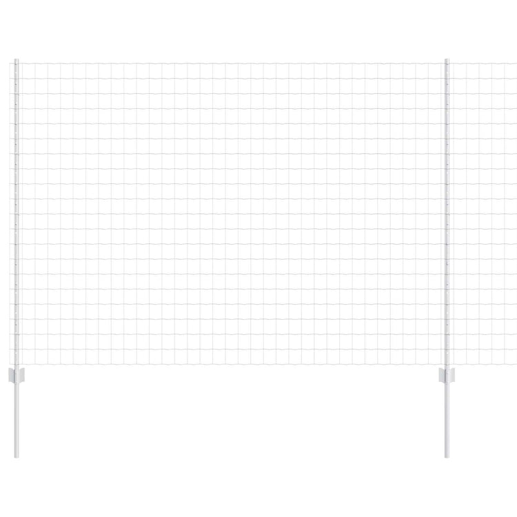 Vidaxl euro-hek met palen 10 x 1,6 m gegalvaniseerd staal mesh