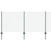Vidaxl hek met paal groen 1 x 10 m staal en pvc