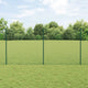 Vidaxl gaashek met palen 10 x 1,2 m pvc-coated staal groen mesh