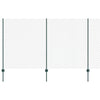 Vidaxl hek met paal groen 1,4 x 10 m staal en pvc