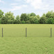 Vidaxl gaashek met palen 10 x 0,4 m pvc-coated staal grijs mesh