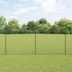 Vidaxl gaashek met palen 10 x 1,4 m pvc-coated staal grijs mesh