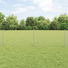 Vidaxl hek met paal zilver 0,6 x 25 m staal