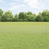 Vidaxl hek met paal zilver 0,4 x 10 m staal